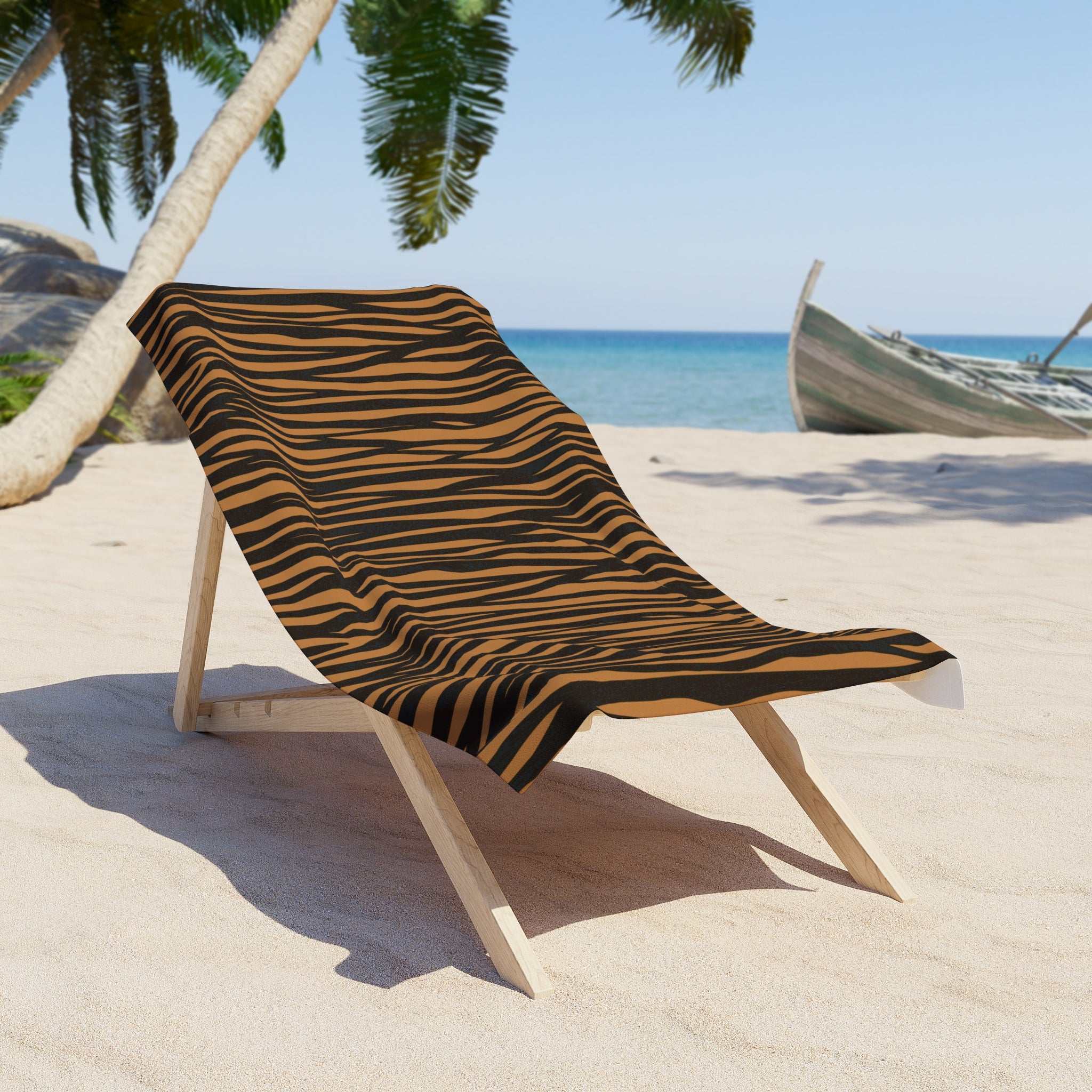 Wild Tiger Print Beach Towel for Summer Fun